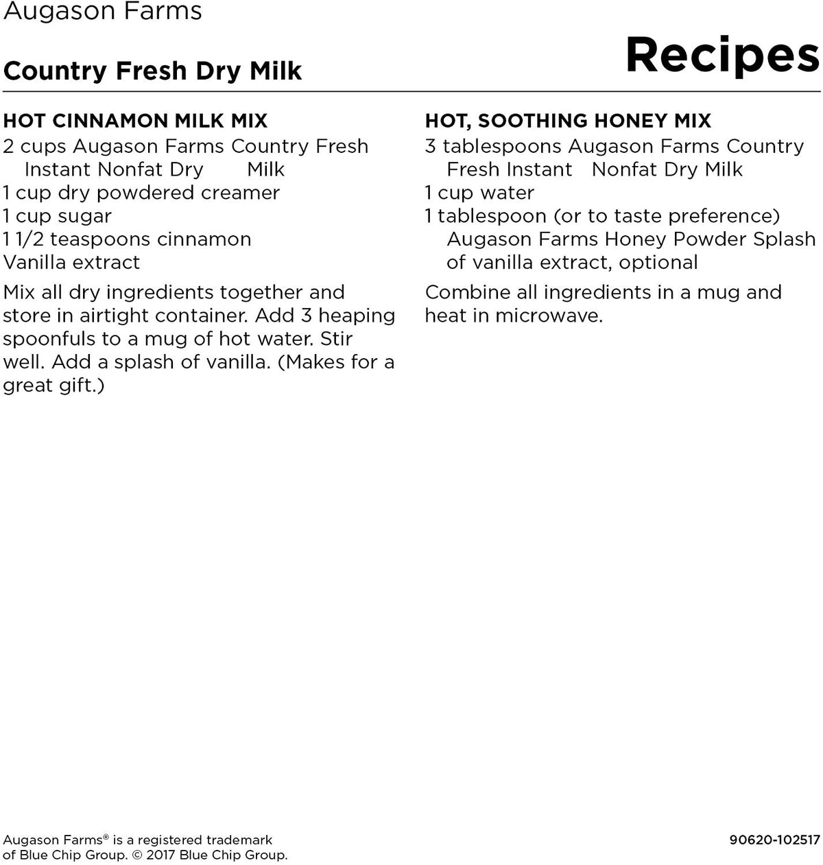 Emergency Powdered Milk - Long Shelf Life Nonfat Milk for Food Storage