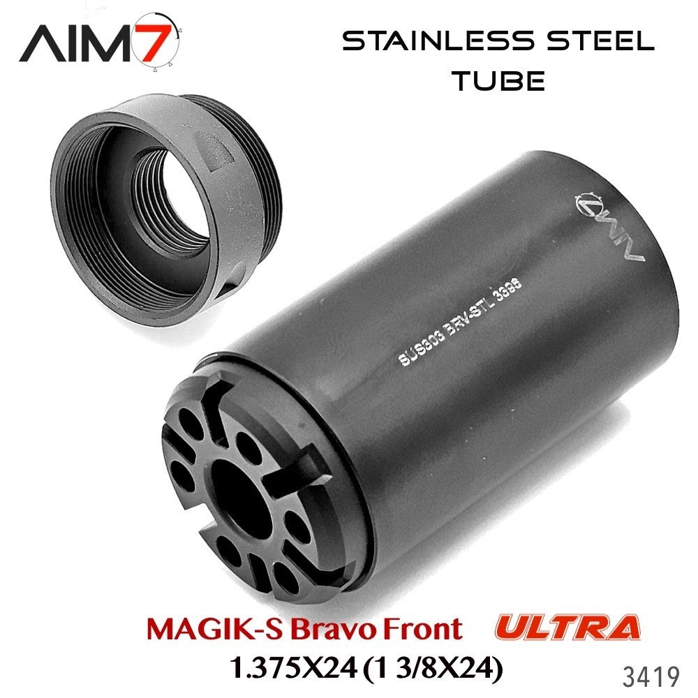 Modular Tube Assembly 1.375x24 HUB for Bravo-Pattern Systems - Stainless Steel