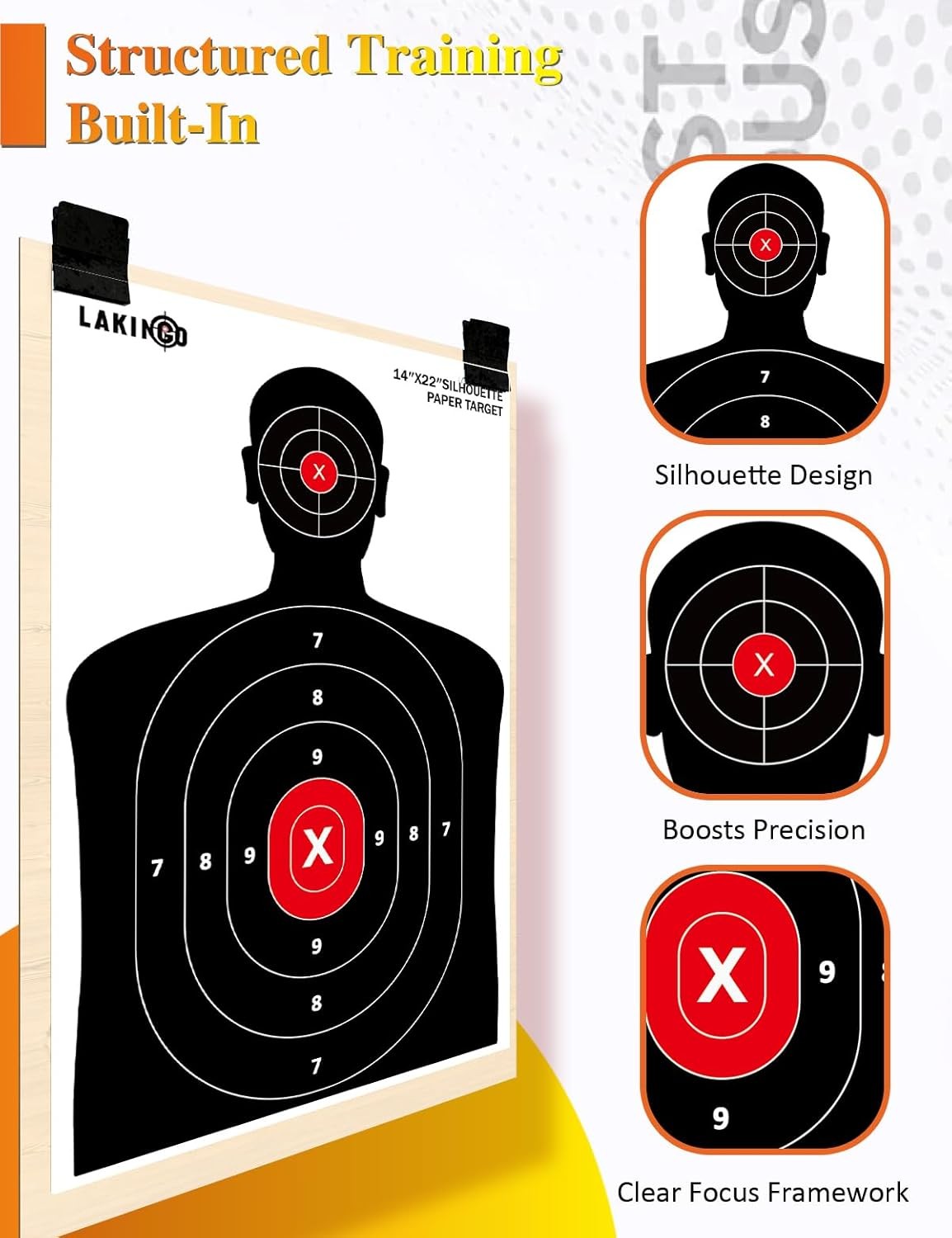14x22 Inch High-Visibility Shooting Targets Pack for Range Practice