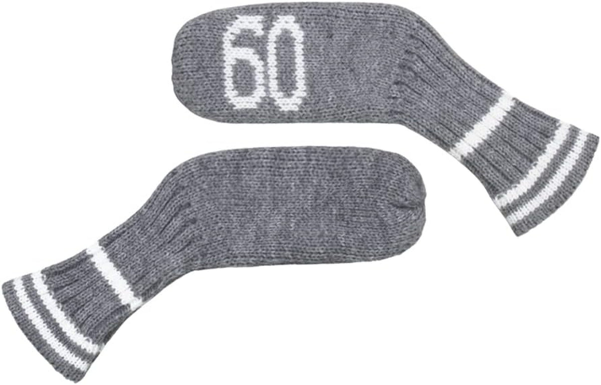 7 Pcs Knitted Golf Head Covers Set for Irons Wedges - Club Protection