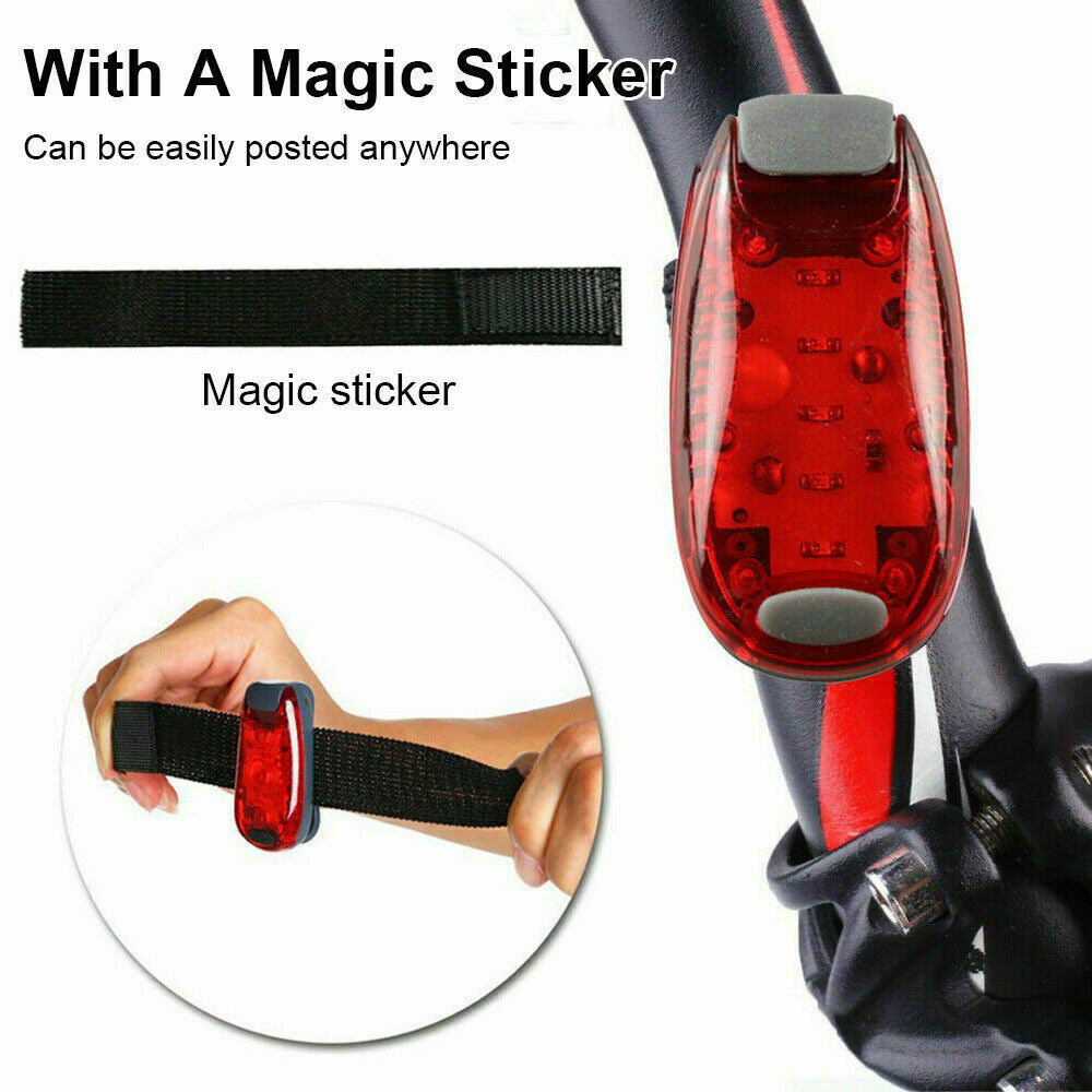 LED Safety Clip-On Lights for Running Biking Walks Waterproof Warning Flashlights