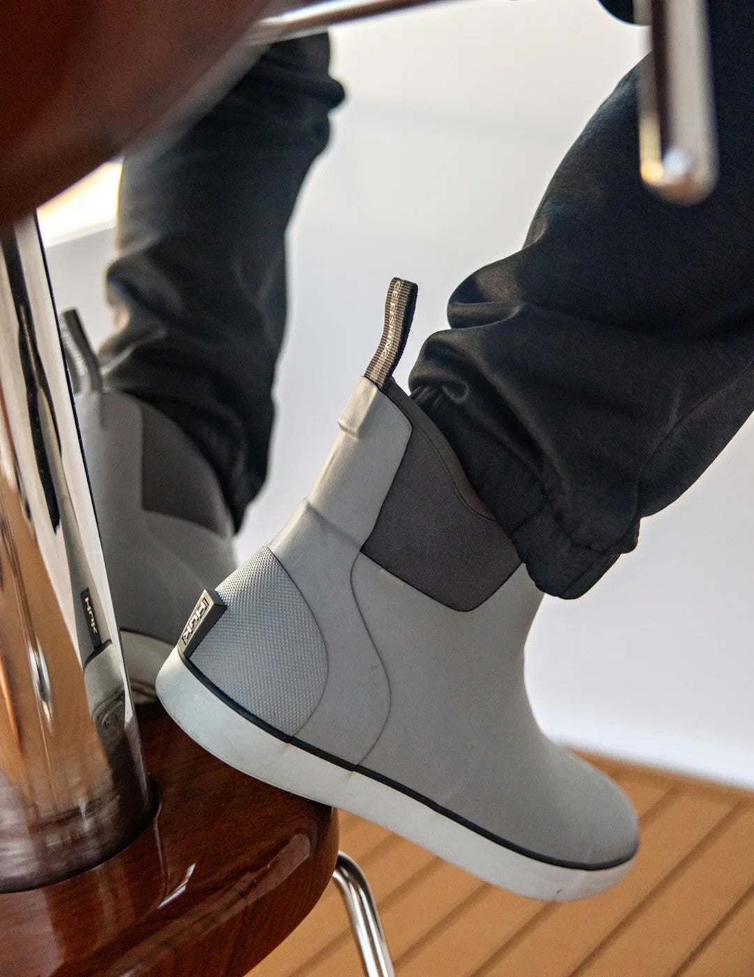 Fishing Deck Boots Waterproof Neoprene Rubber Slip-On Shoes for Men