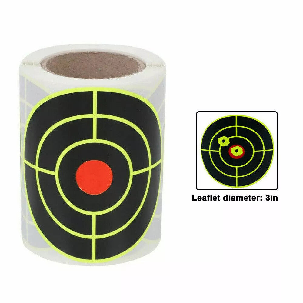 250Pcs 3-Inch Self-Adhesive Shooting Targets for Practice and Training
