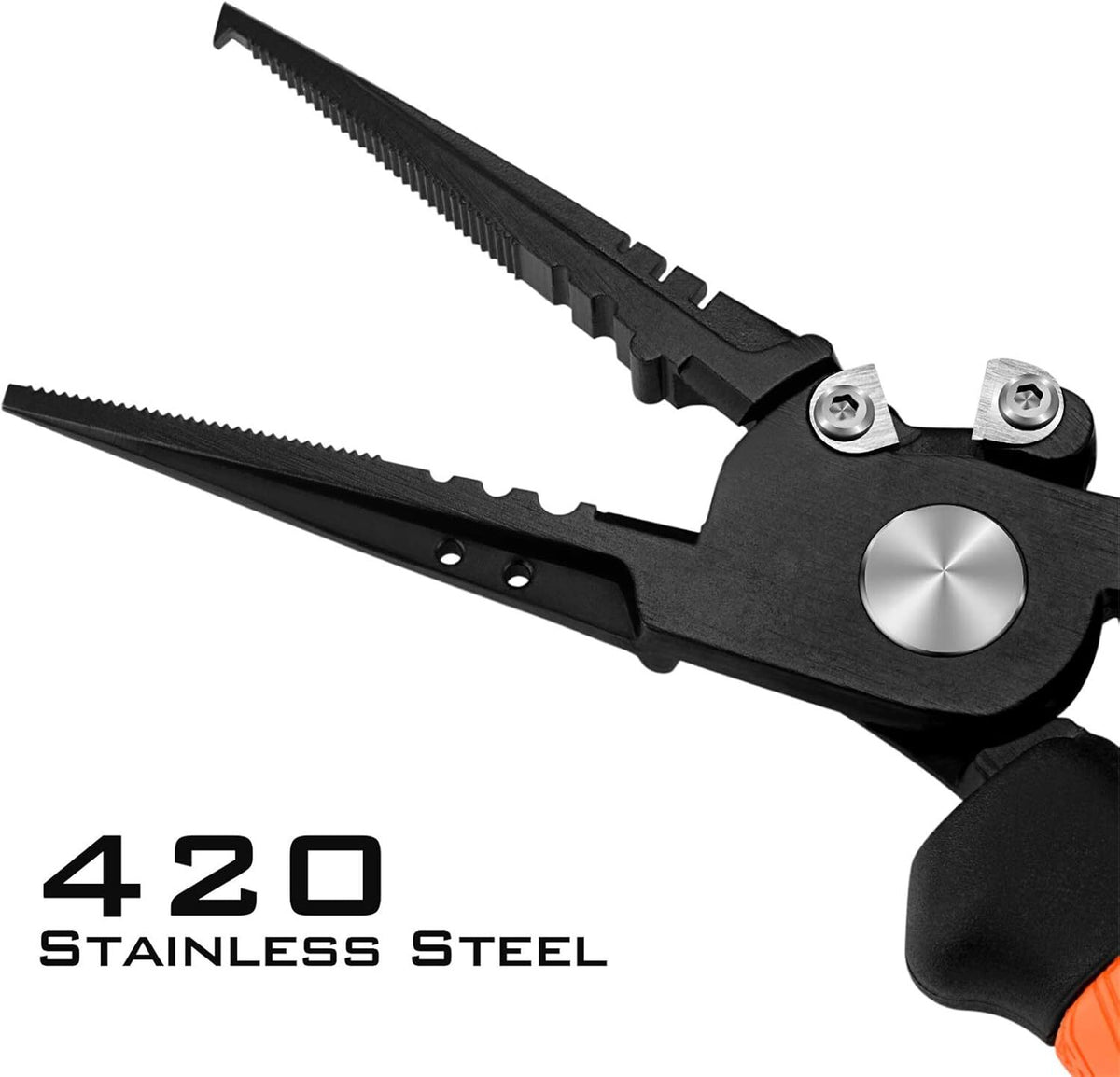 Fishing Pliers Stainless Steel Line Cutter & Hook Remover 7.5” & 8.5”