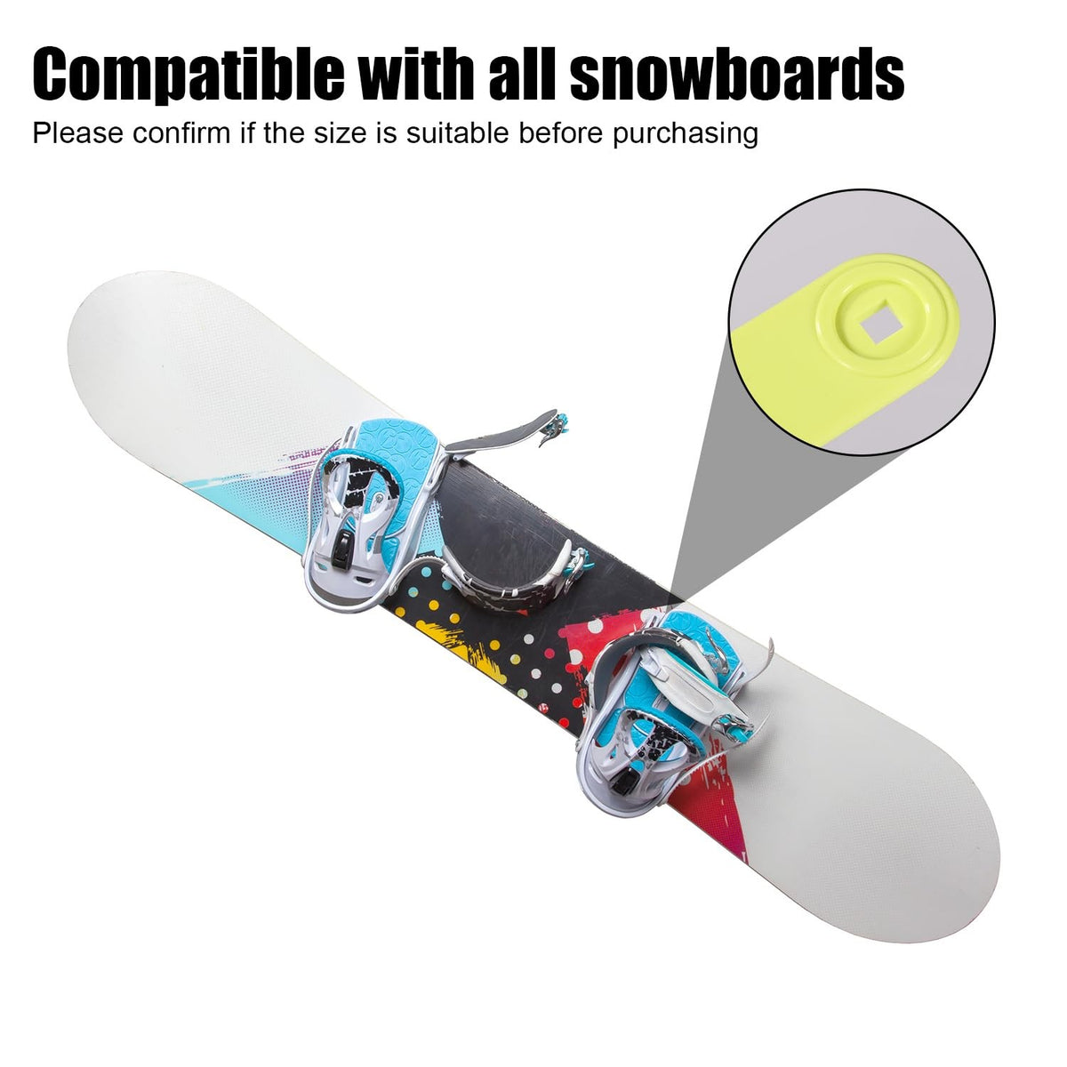 Snowboard Ankle Ladder Strap Binding 4 Pack, Nylon Ski Binding Hardware