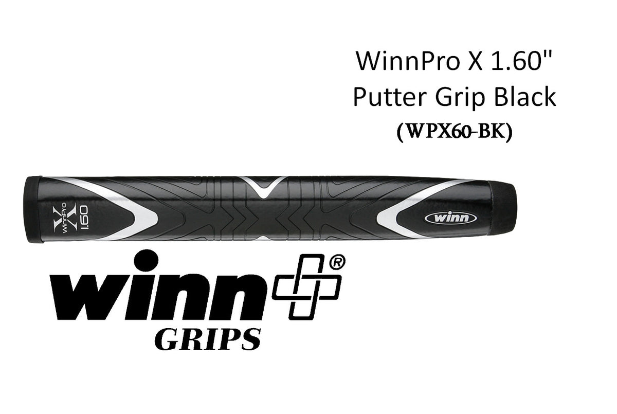 Golf Putter Grip Oversized Black 1.60 Inch for Stable Stroke