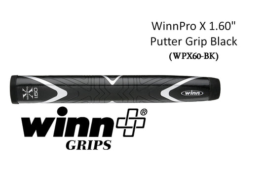 Golf Putter Grip Oversized Black 1.60 Inch for Stable Stroke