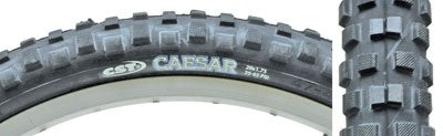 20x1.75 BMX Tire - Knobby Tread, Wire Bead, 65 PSI, Black
