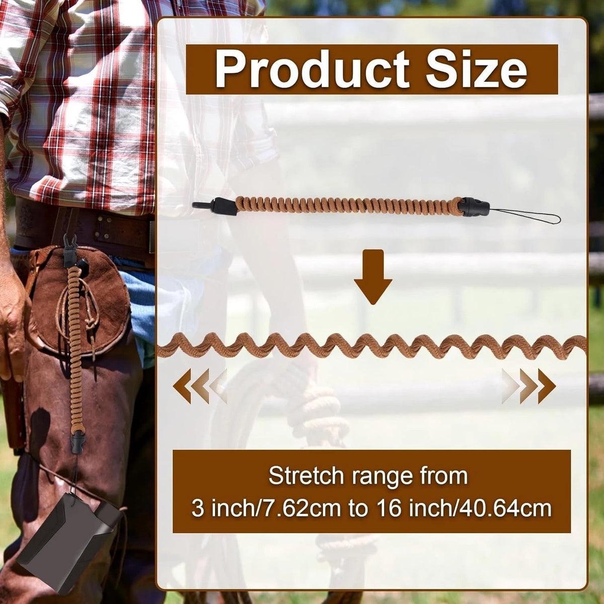 Outdoor Rangefinder Lanyard 2-Pack Retractable Tether for Hunting Fishing Hiking