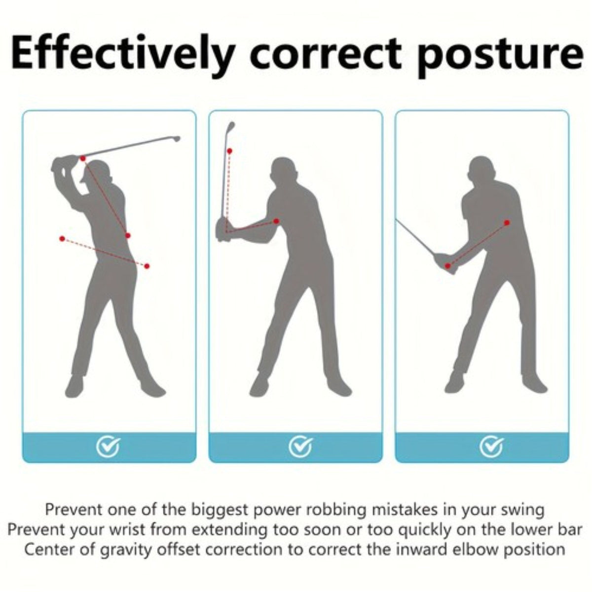 Golf Swing Practice Rope Trainer for Rhythm Improvement