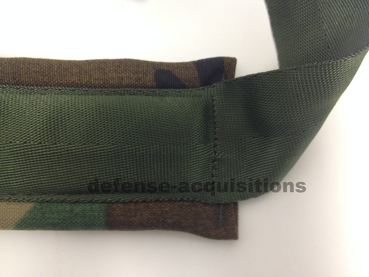 Military Tactical Padded Sling Shoulder Strap Woodland Camo with HK Clips
