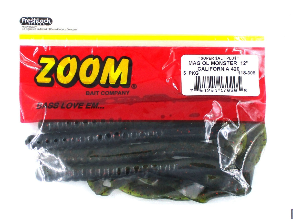 12-Inch Salt-Impregnated Soft Plastic Fishing Worms - Big Fish Lures, 3 Packs