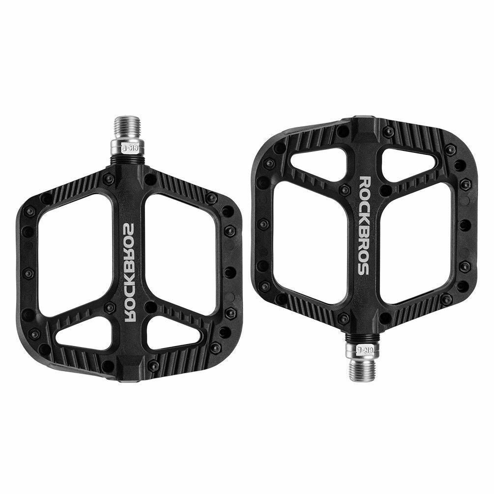Lightweight Nylon Bike Pedals with 9/16" DU Bearings for Mountain & Road Bikes