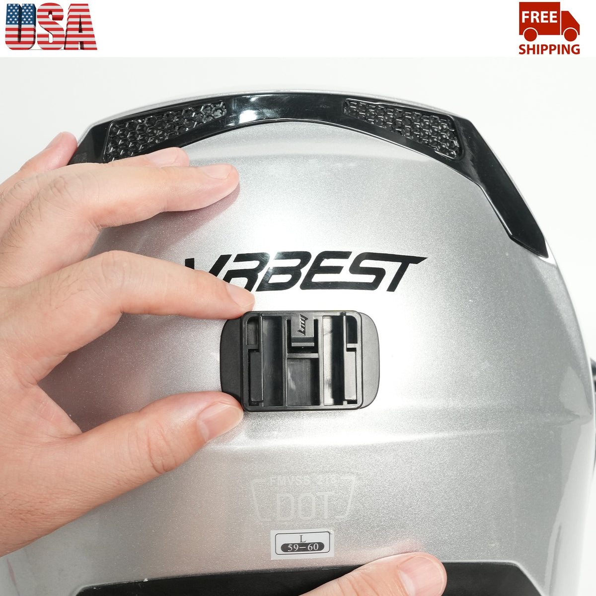 Bluetooth LED Helmet Light for Motorcycle Safety Customizable Pixel Signal Lamp