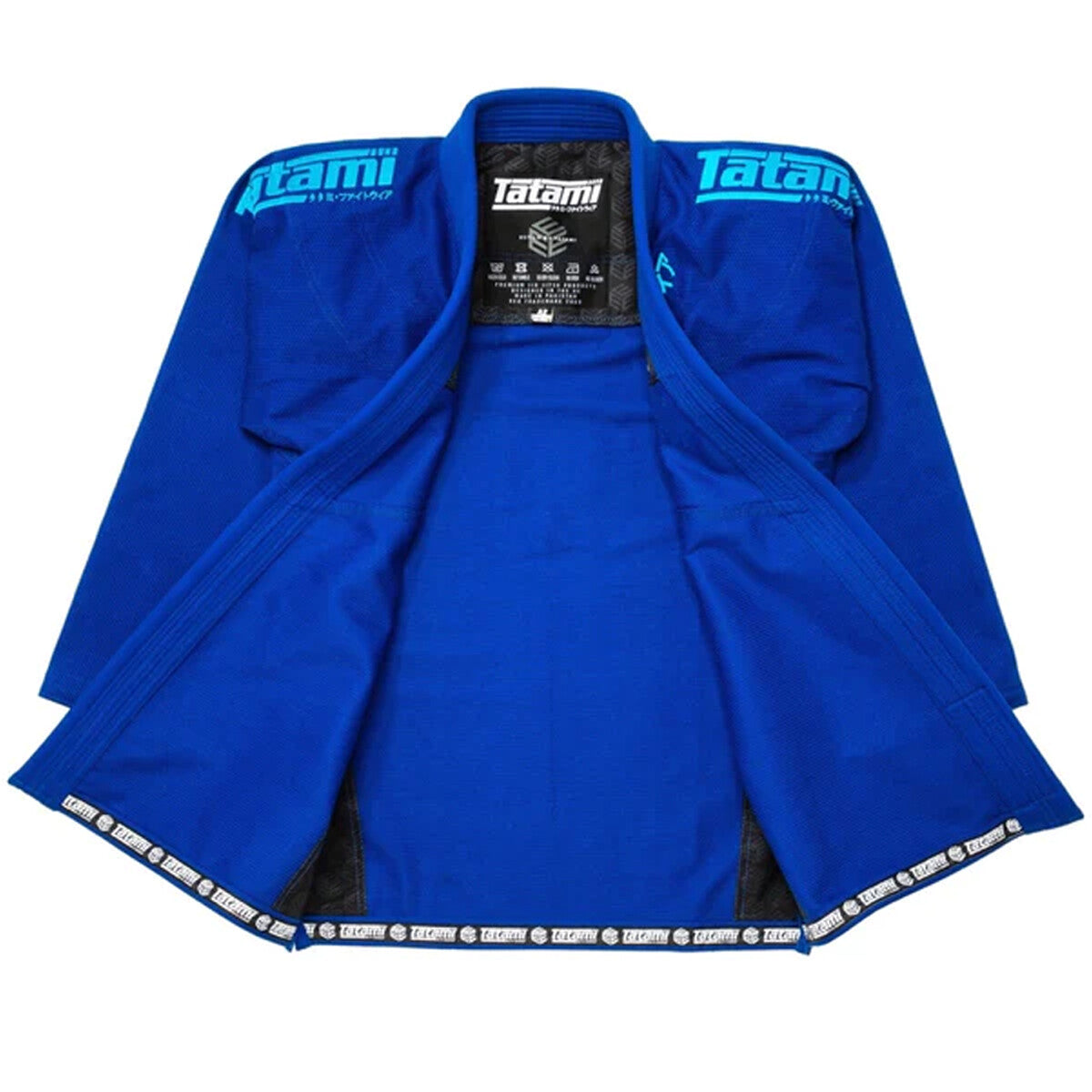 Tatami Fightwear Estilo Black Label BJJ Gi with Blue Jacket - Multiple Sizes