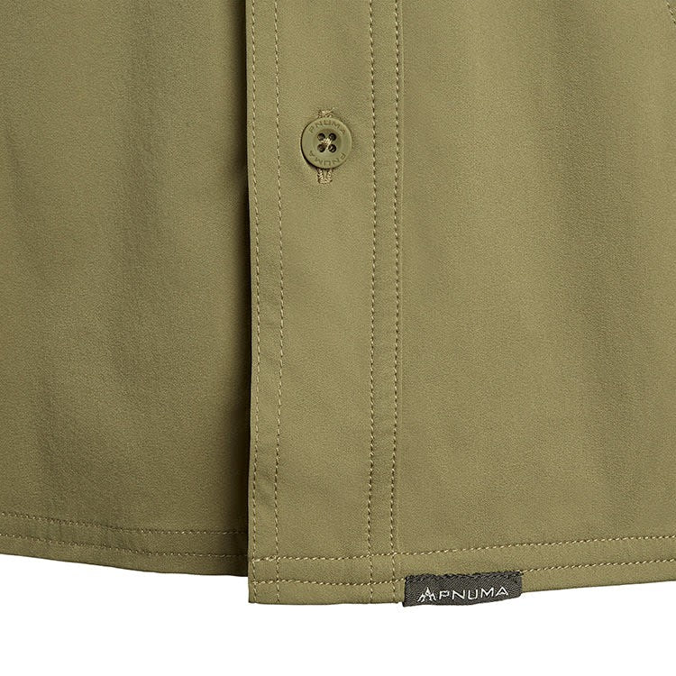 Pnuma Outdoors Short Sleeve Shooting Shirt - Dark Herb UPF 30+