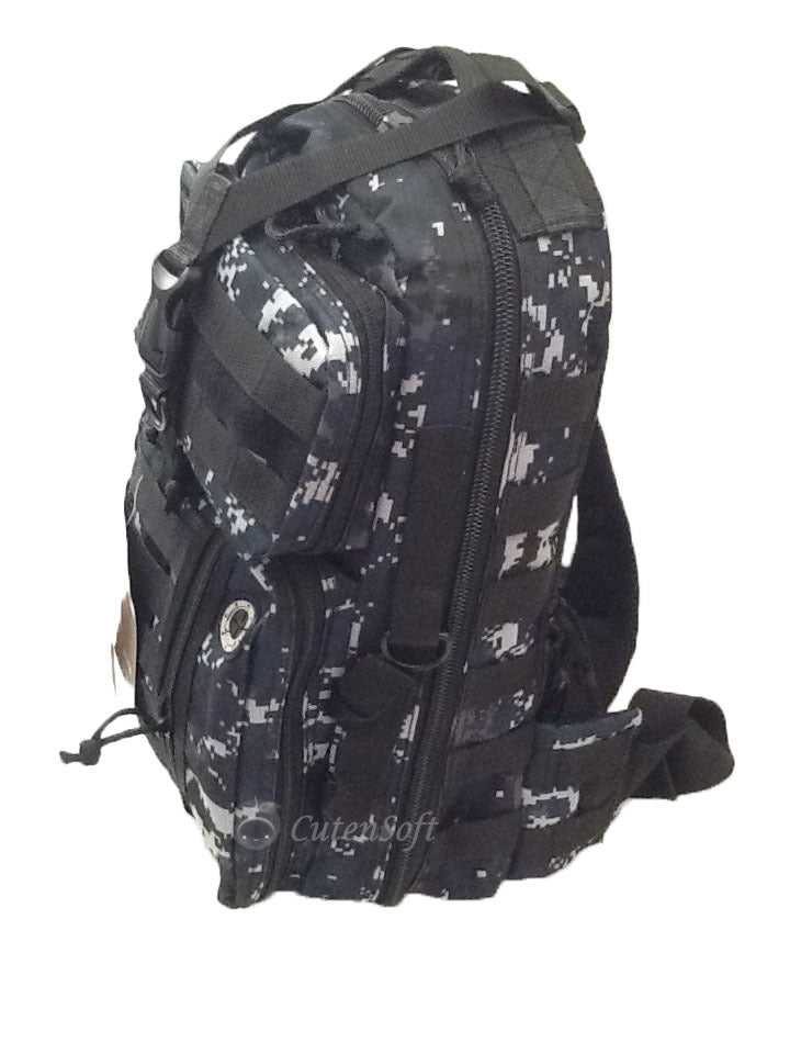 18-Inch Tactical Sling Backpack for Hunting Camping Hiking Navy Blue
