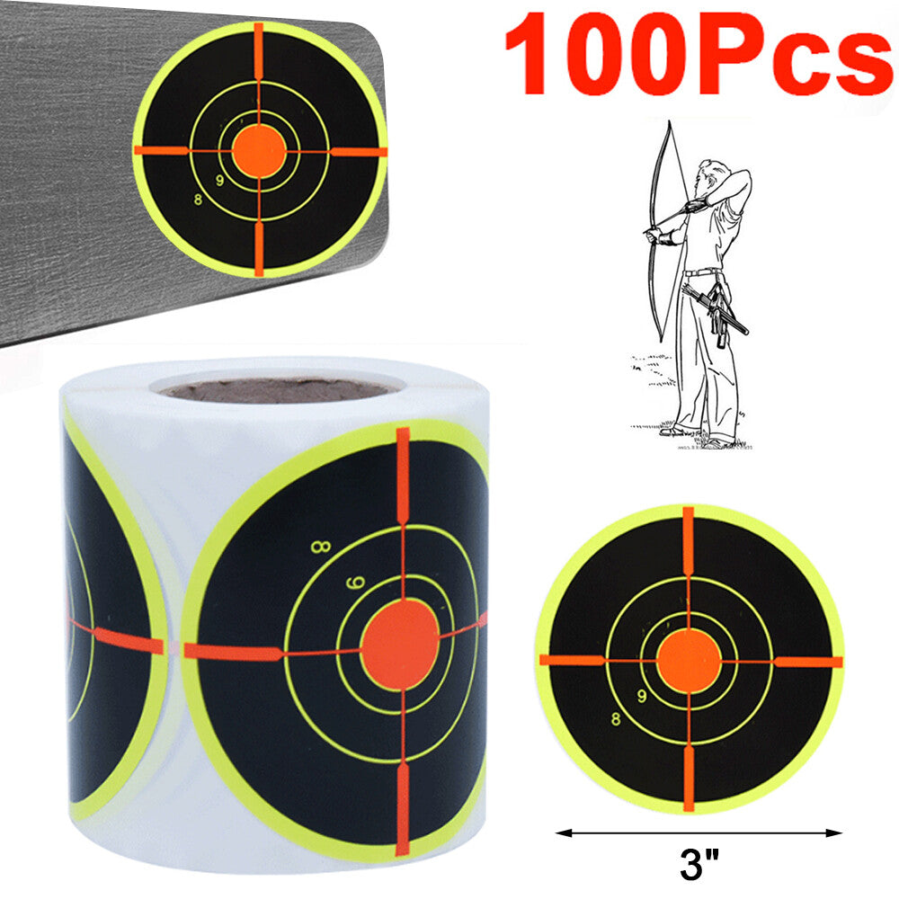 Self-Adhesive Shooting Targets - Reactive Splatter Stickers for Indoor & Outdoor Practice