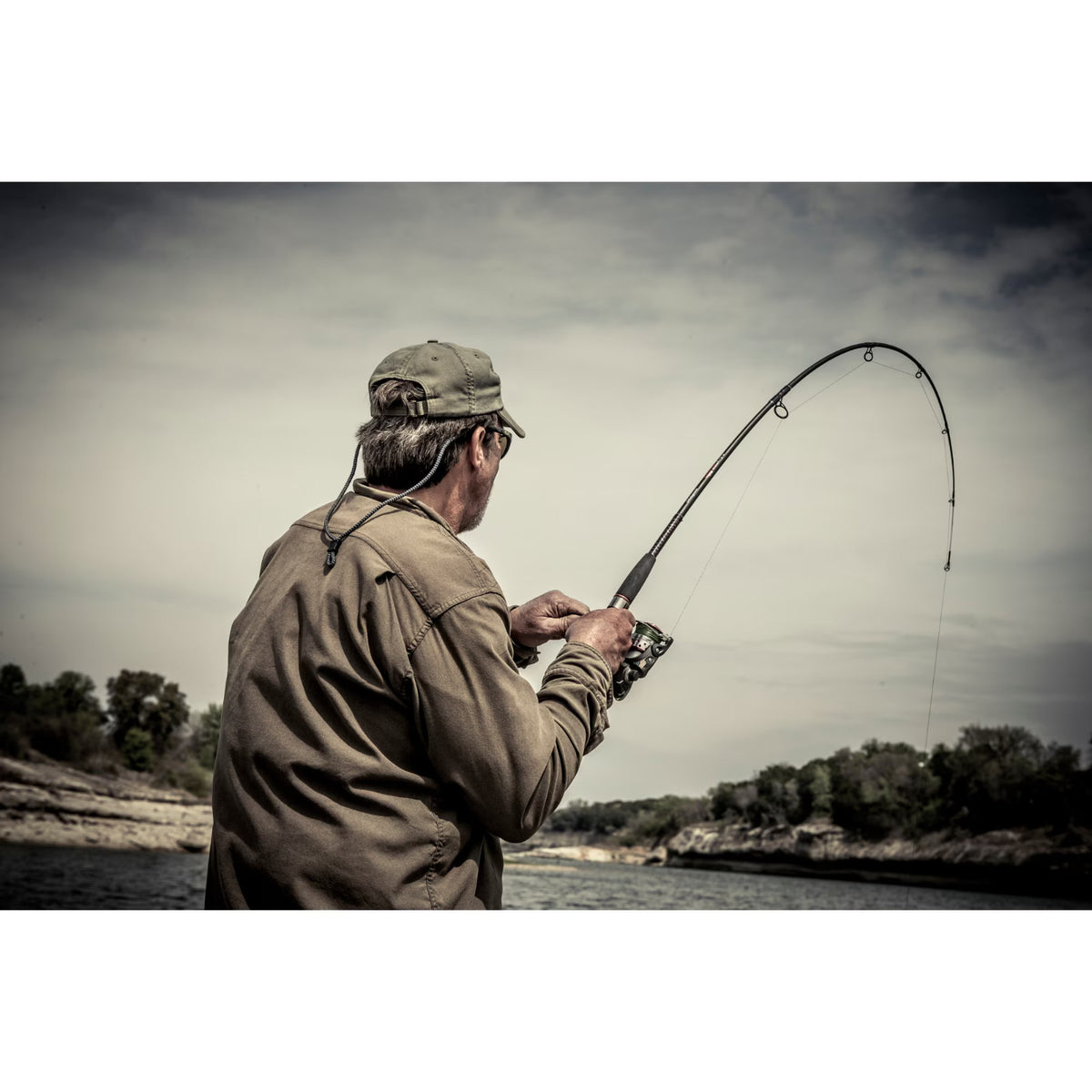 Saltwater Spinning Fishing Kit with 7' Medium Heavy Rod & 50 Size Reel