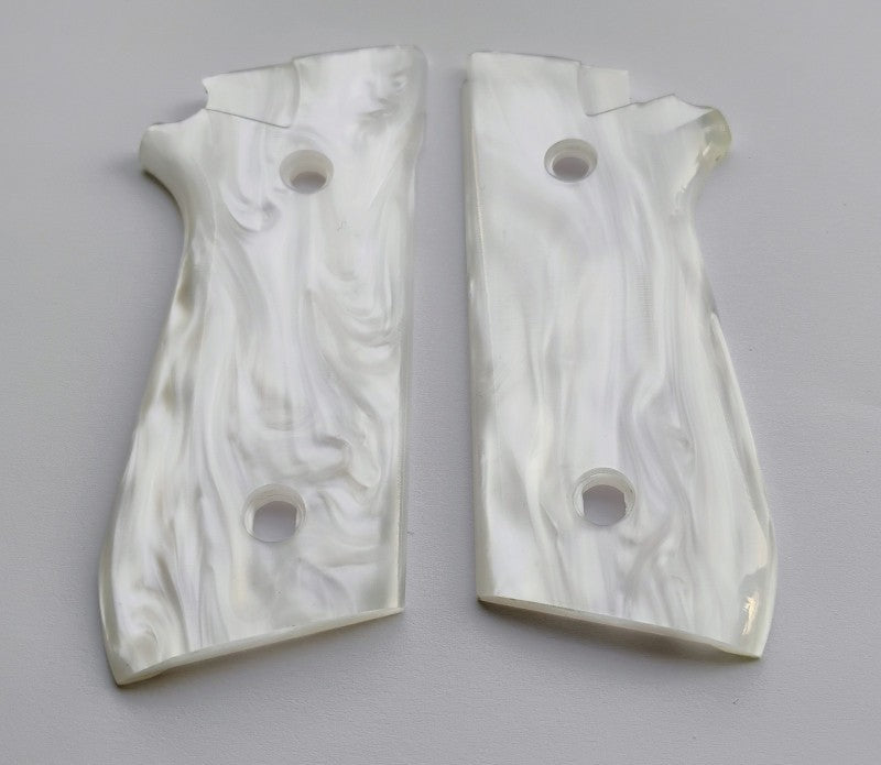 Pearl White Pistol Grip Replacement for Taurus PT92 - Gun Accessories