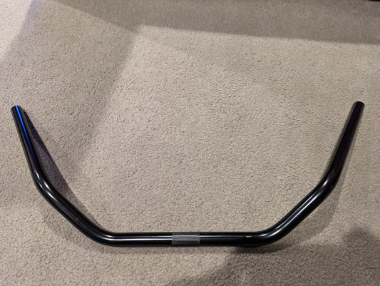 Black Beach Cruiser Handle Bars 22.2mm - 10 Inch Pullback Vintage Style