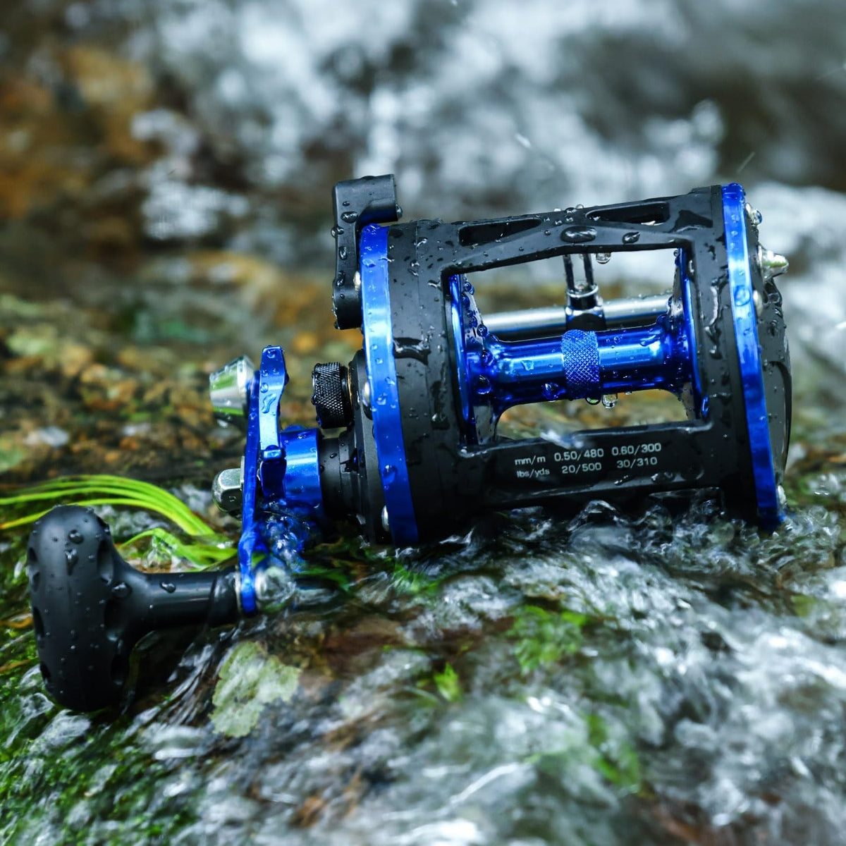 Heavy Duty Saltwater Trolling Reel - Smooth Drag, Corrosion Resistant, Large Line Capacity