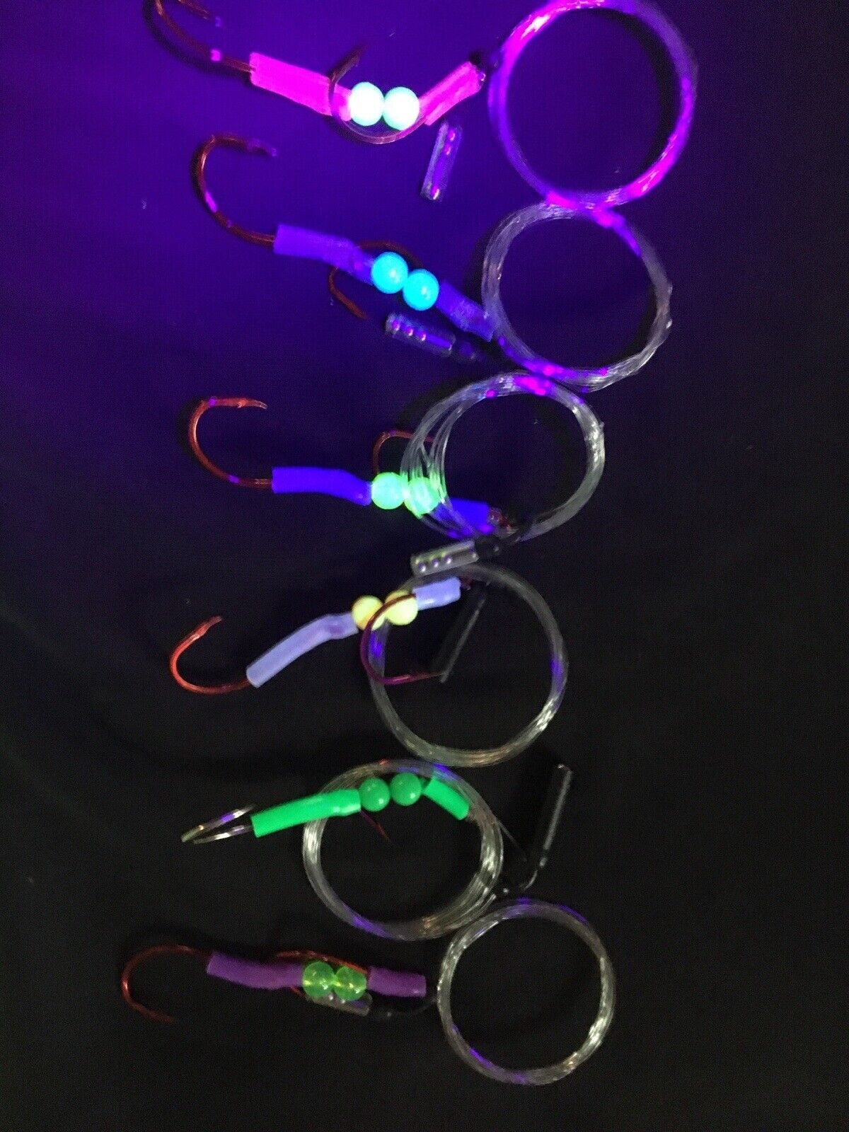 Salmon Trolling Flies Pack of 3 - Alewife Series Rigged Lures for Salmon Fishing