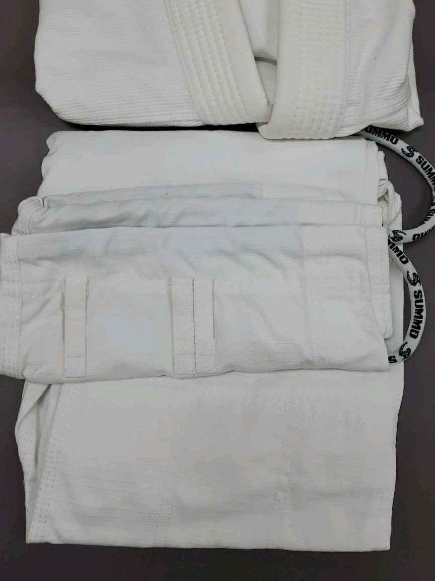 Brazilian Jiu Jitsu Gi Shirt and Pant Set White Size K3 - Basic Training Gear