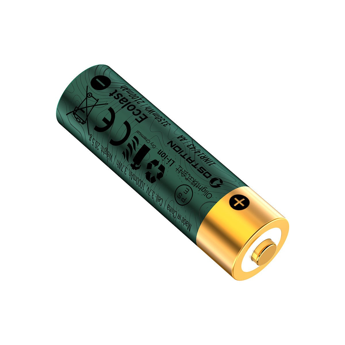 Rechargeable AA Lithium-ion Battery 2100mAh 1.5V Pack of 4