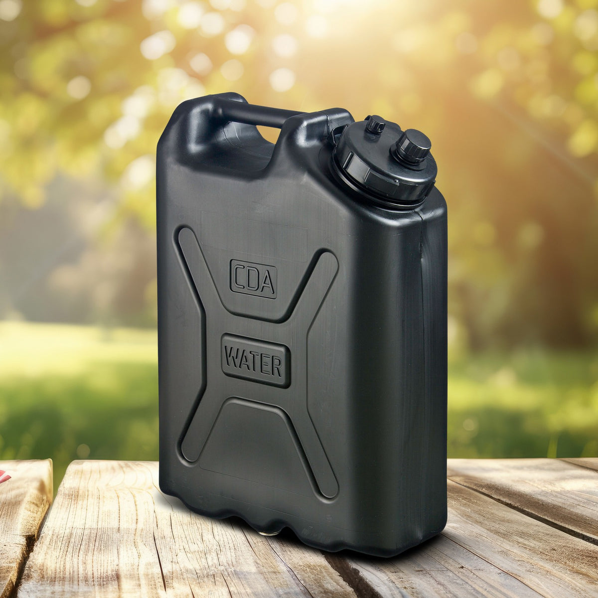 Heavy Duty 5 Gallon Water Container - Military Style HDPE Water Jug