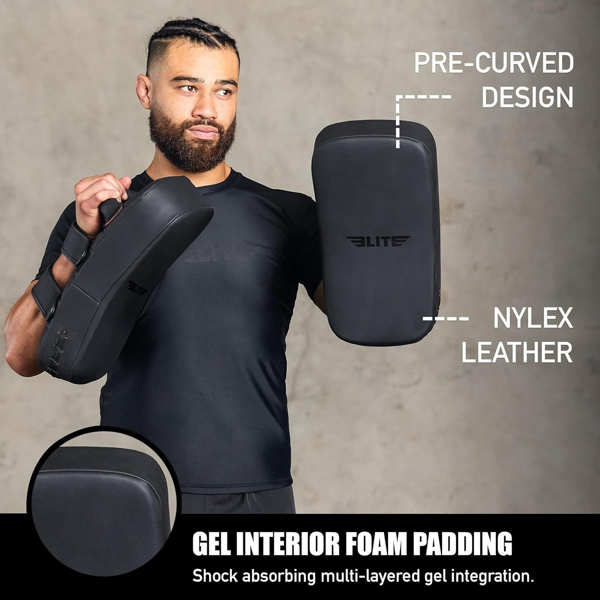Unisex Kickboxing Strike Shield - Durable Foam Training Gear for Martial Arts