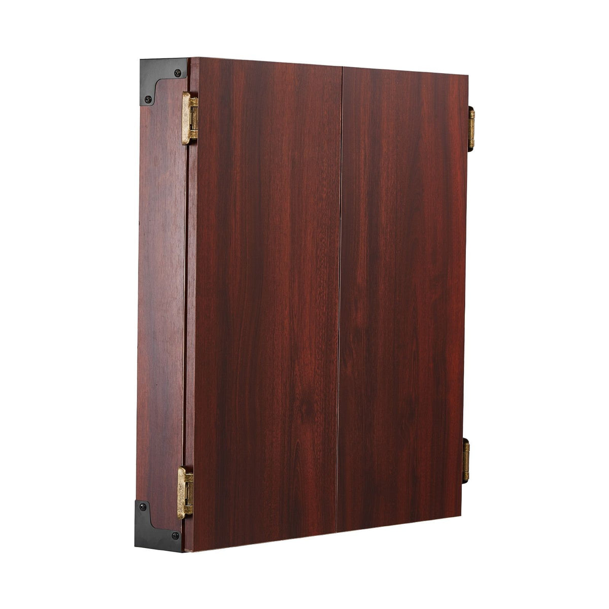 Official-Size Dartboard Cabinet Set with 18" Dartboard, 6 Steel Tip Darts