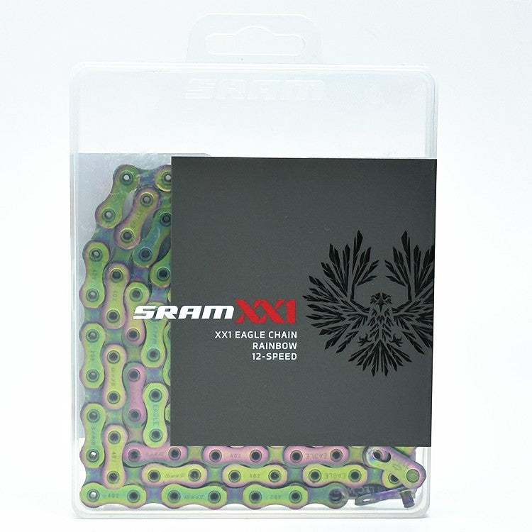 Bike Chain 12-Speed Nickel Rainbow Eagle XX1 Eagle AXS 126-Link