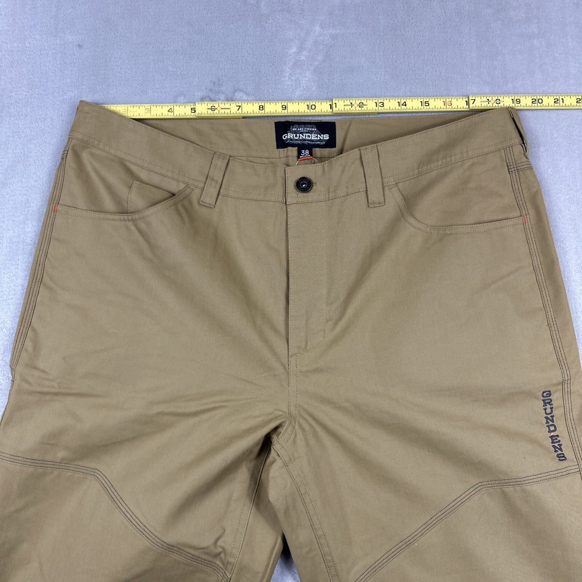 Grundens Fish & Tackle Fishing Pants Men’s 38x32 Marine Workwear Antique Bronze