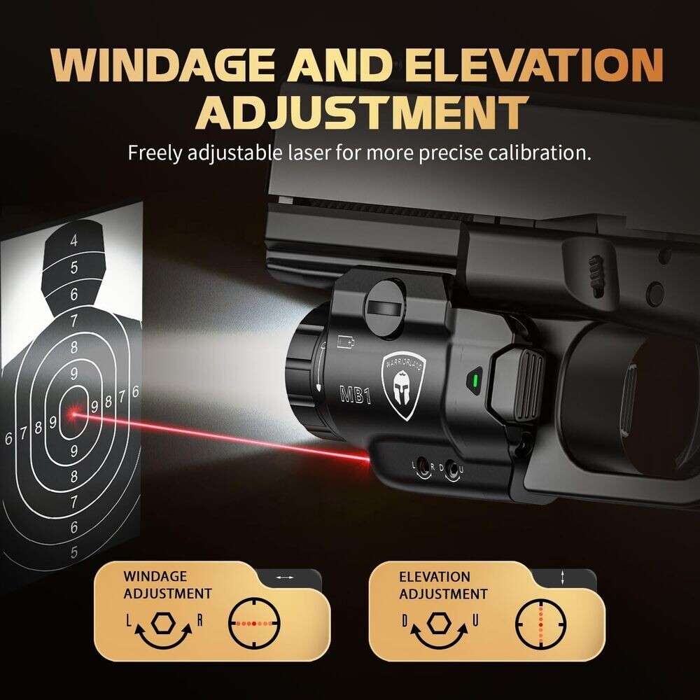 Universal and Laser Combo with Holster Fits SD9VE - Tactical Pistol Accessory