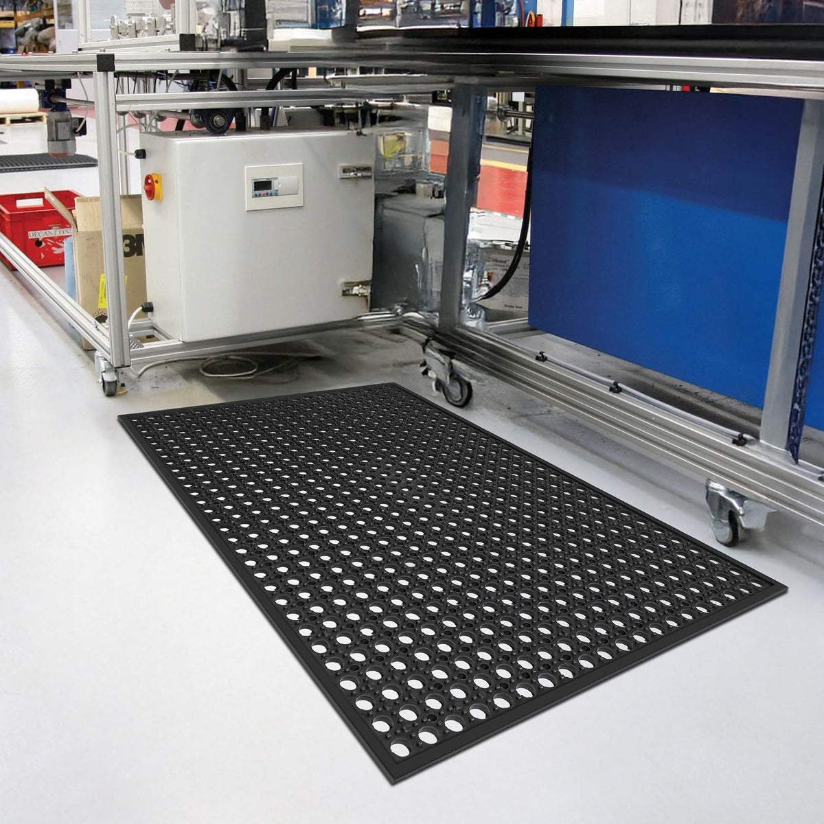 Outdoor Rubber Floor Mat 24x36 Anti-Fatigue Drainage Non-Slip Rubber Mat