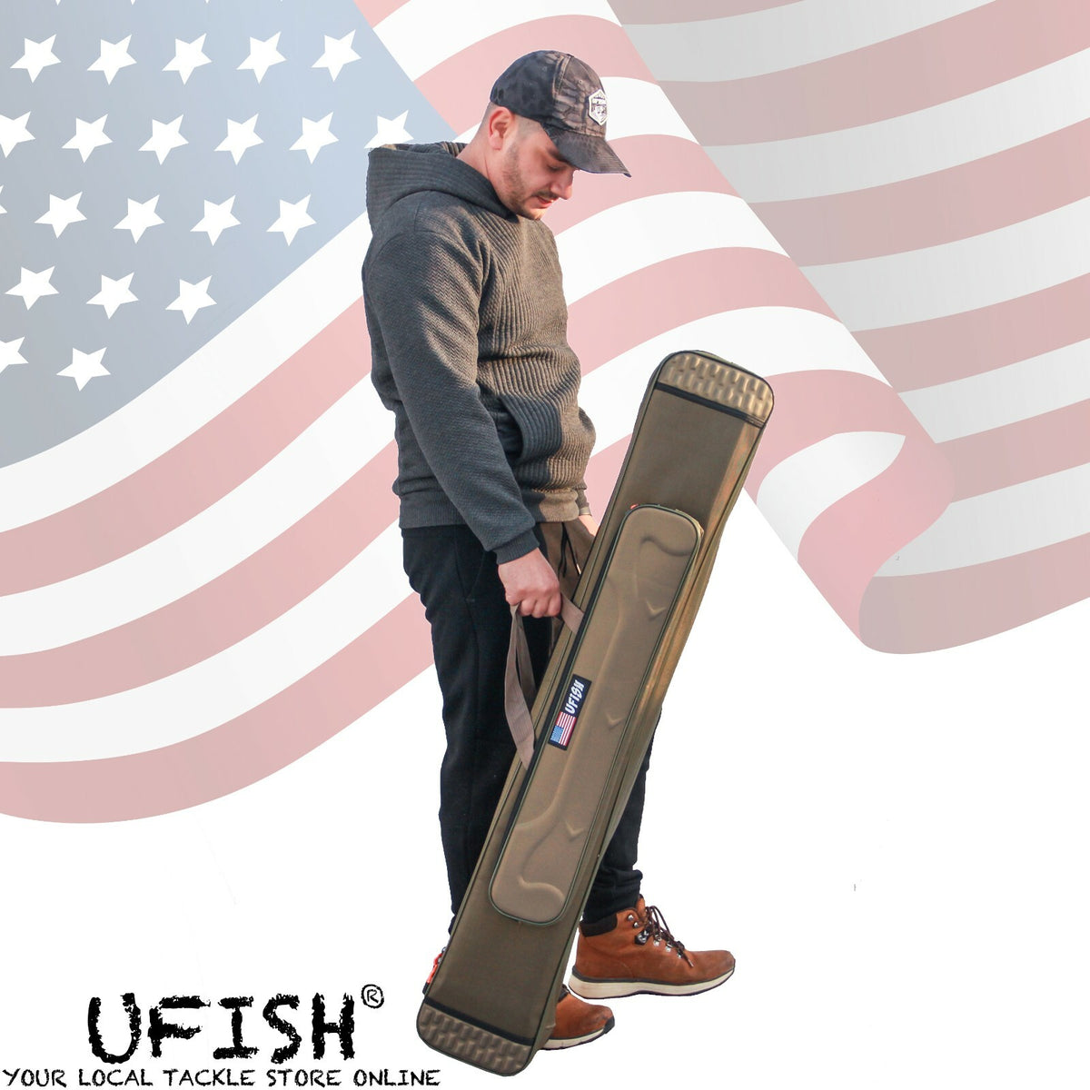 Fishing Rod Bag Tackle Storage Carrier Portable Travel Sock - 2 & 3 Layer Models