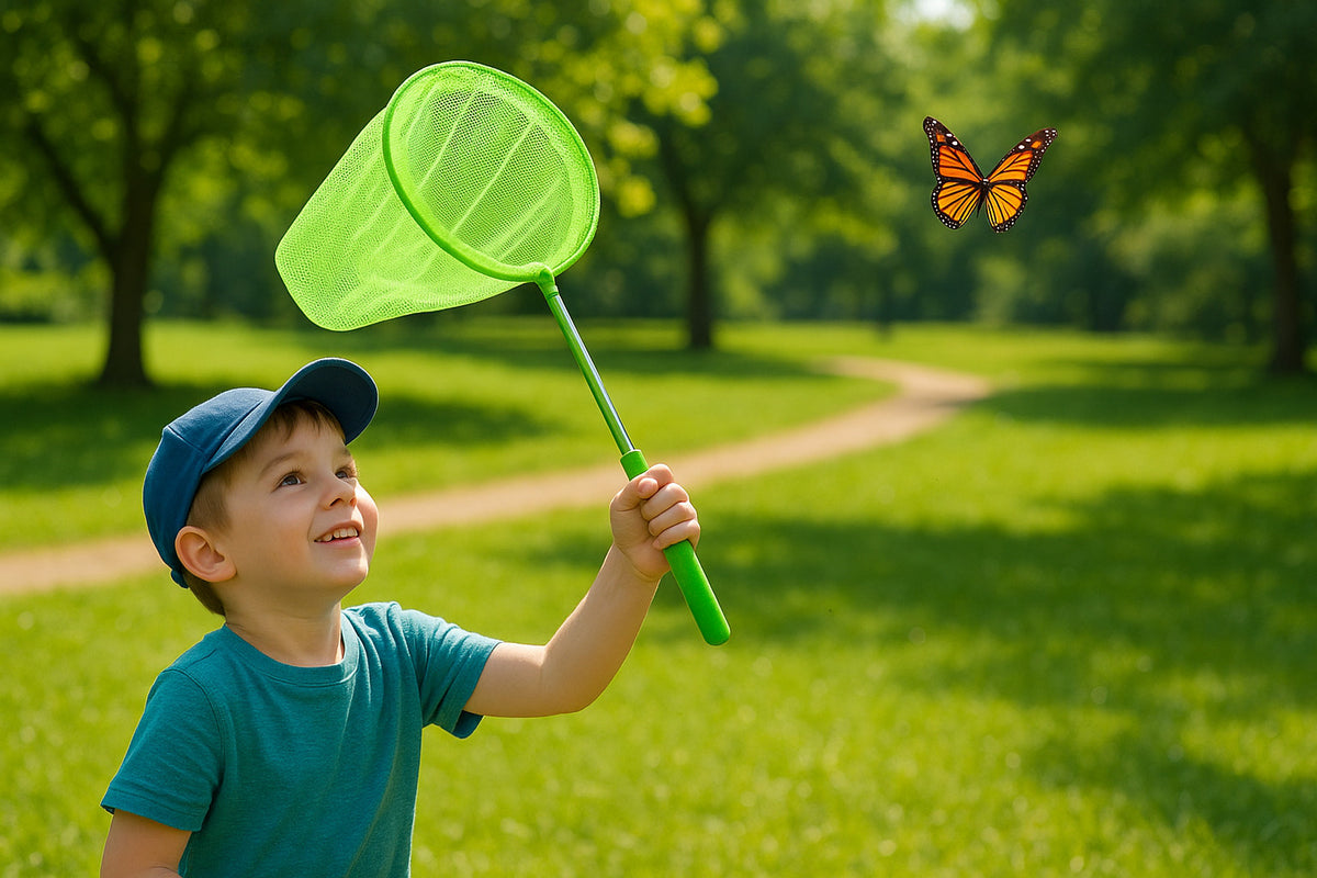Kids Telescoping Butterfly Bug Catching Nets 3-Pack - Outdoor Insect Nets