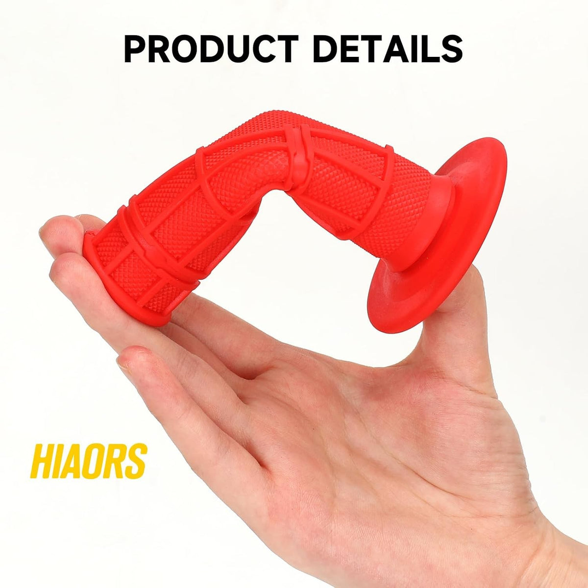 7/8 Inch ATV Handlebar Grips for Tractors and Quads - Red Left & Right Set