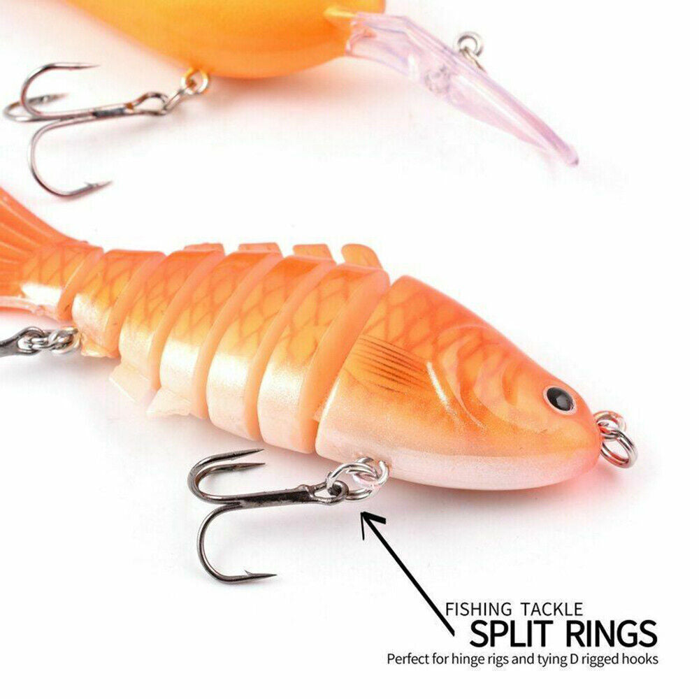 Heavy Duty Stainless Steel Fishing Split Rings for Saltwater Big Game Tackle