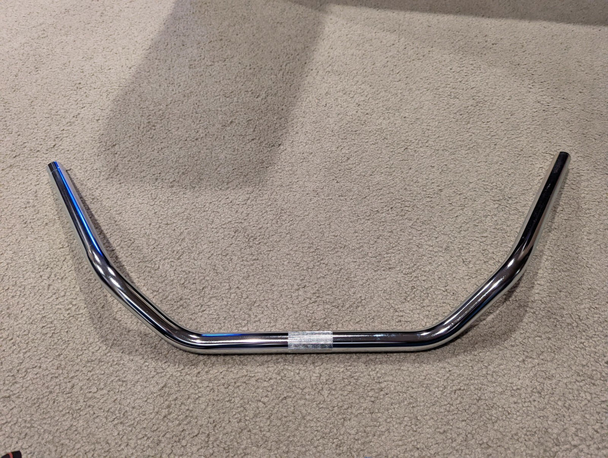 Chrome Beach Cruiser Handlebar 22.2mm 10 Inch Pullback Bicycle Bar