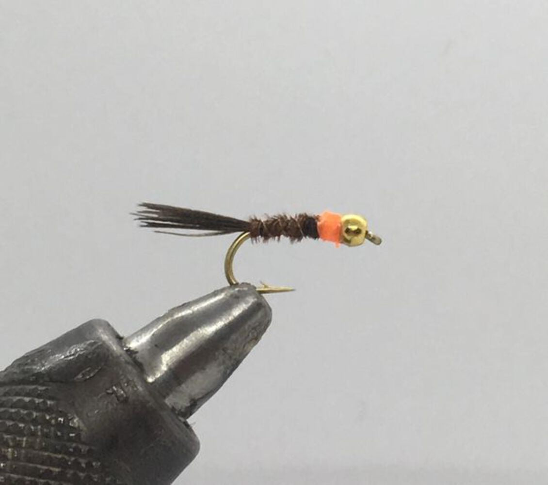 Fly Fishing Flies - Beadhead Frenchie Orange Nymph - Strike Fly Company - Multiple Sizes