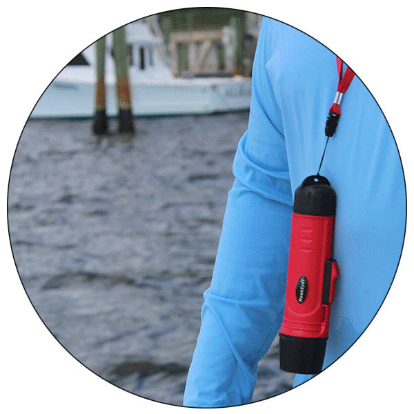 Handheld Depth Finder with Temperature - Waterproof Fish Finder to 300ft