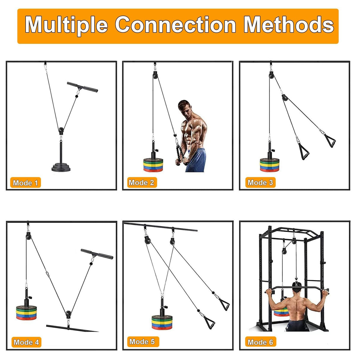 Fitness Pulley Cable 32.8Ft Steel Replacement for Home Gym Equipment
