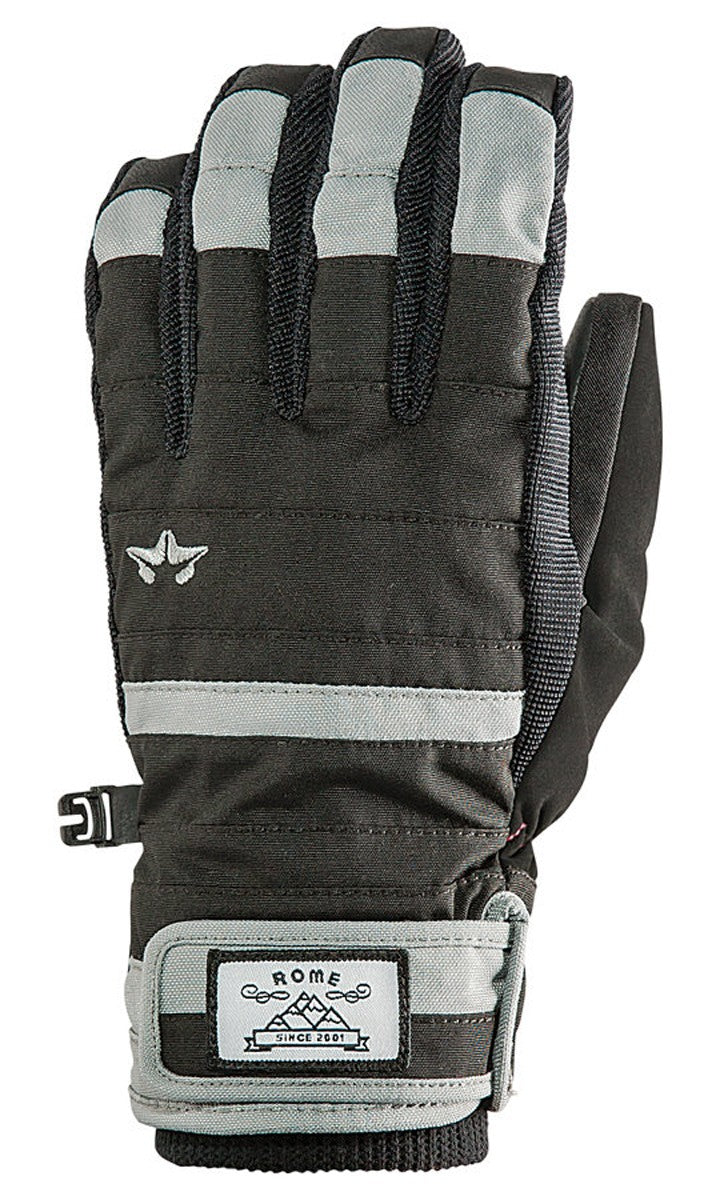 Women's Snowboarding Gloves Waterproof Insulated Black Gray