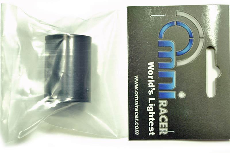 Lightweight Bicycle Stem Shim Adapter - 1 1/8 to 1 Inch Steerer Black