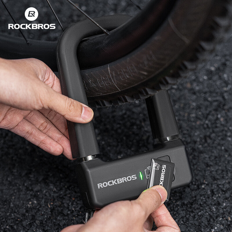 Smart NFC Bike Lock U-Shaped Anti-Theft Bicycle & Motorcycle Lock