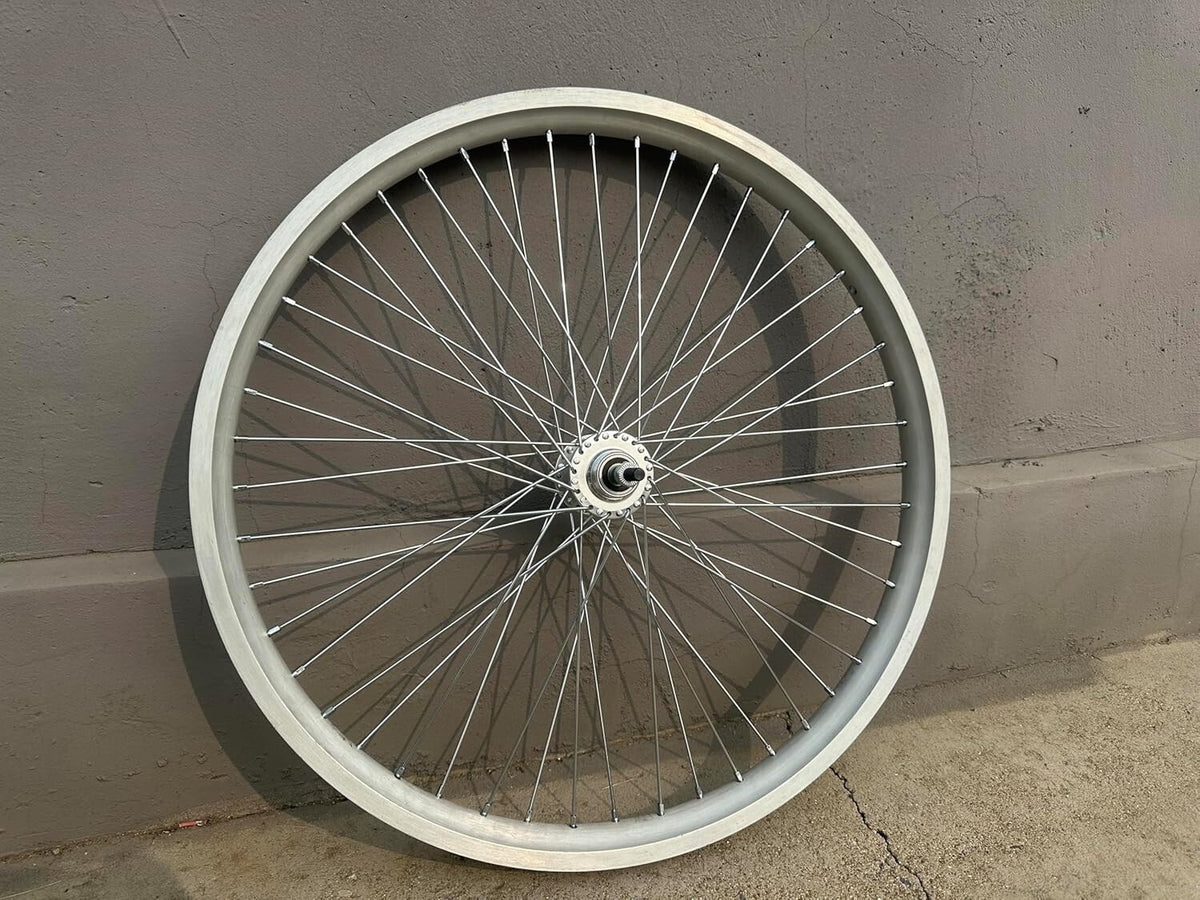 26 Inch Bicycle Rear Wheel Rim 48 Spokes Aluminum Alloy 12G for 26x2.35-3.5 Tires