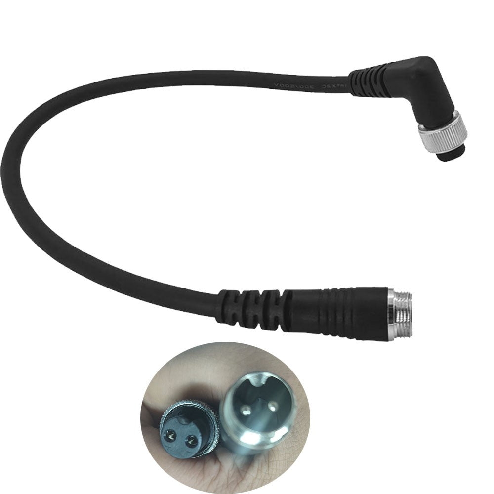 45cm Right Angle Battery Power Cord for Daiwa Shimano Electric Reels