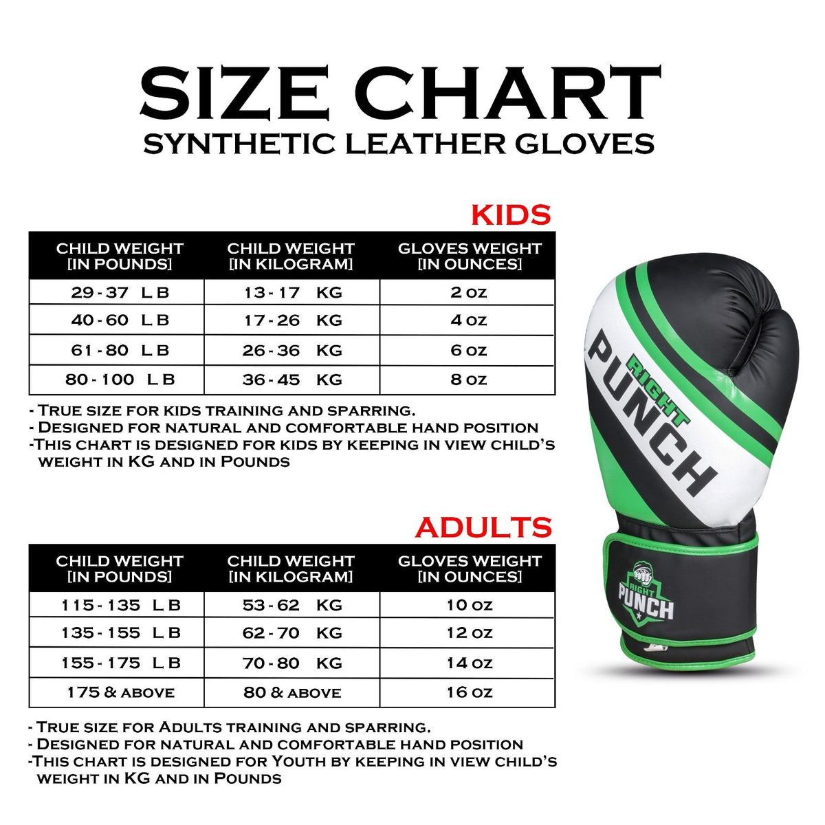 Unisex Boxing Gloves for Men & Women - Muay Thai, Kickboxing, MMA Training